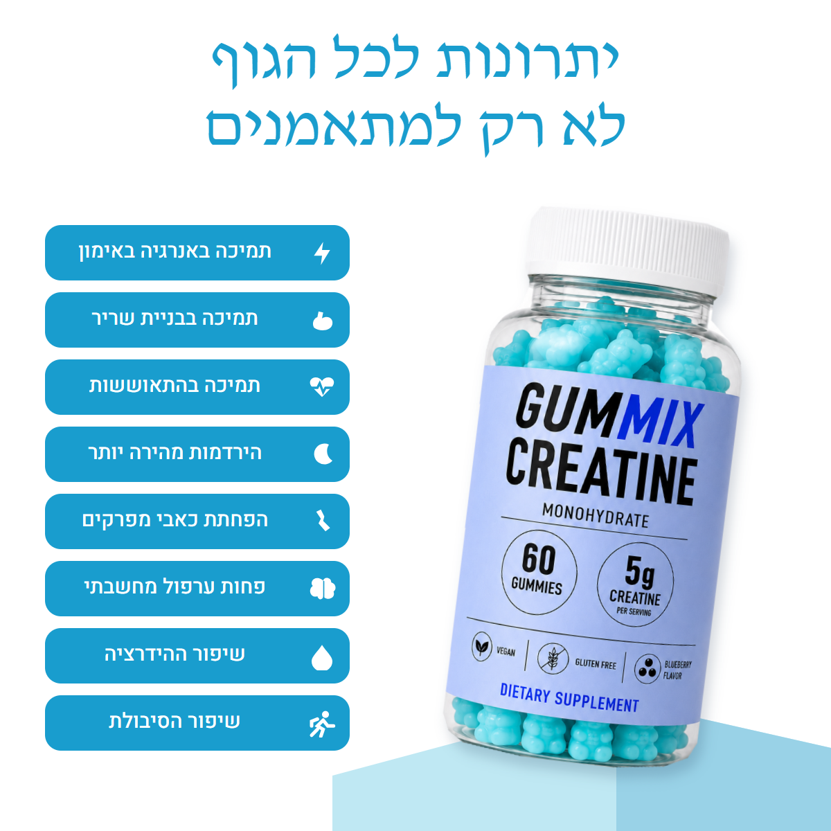 CREATINE גומי קריאטין GUMMIX — תמונה 8