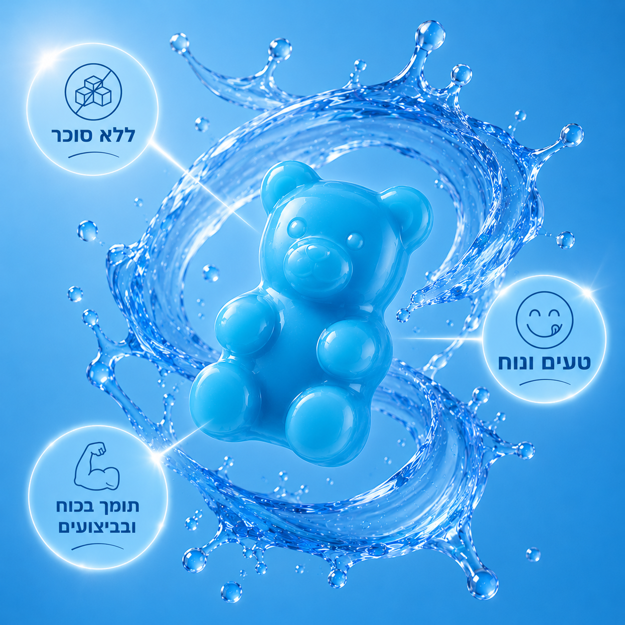 יתרונות CREATINE — ללא סוכר, טעים וזוהר, תומך בכוח וביצועים